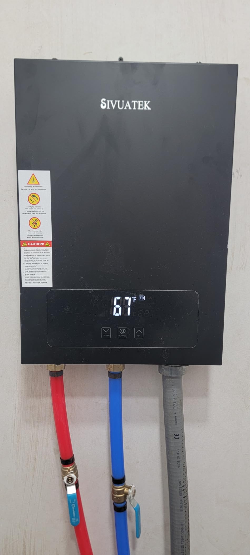 18kW Tankless Water Heater Electric 240V, Self-Modulating | ETL Certified, 3s Instant Heating, On-Demand Instant Hot Water, Compact, Whole-House Supply, Easy Install customer photo 2