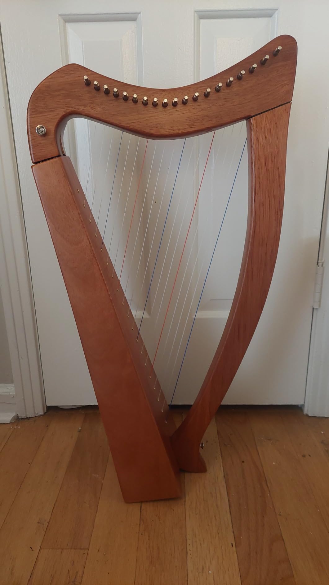LOTKEY 19 Strings Harp, Solid Mahogany Harps 29'' W/Gig Bag,Tuning Wrench,Straps,Instruction for Professional Lyre Harp Player,Beginner,Adults customer photo 2