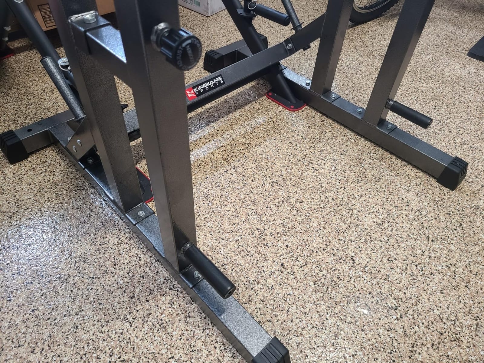 K KiNGKANG Adjustable Squat Rack, Bench Press for Home Gym Load 690LBS | Adjustable Height & Width, 2*2-Inch Commercial Carbon Steel, Store Exercise Equipment customer photo 2