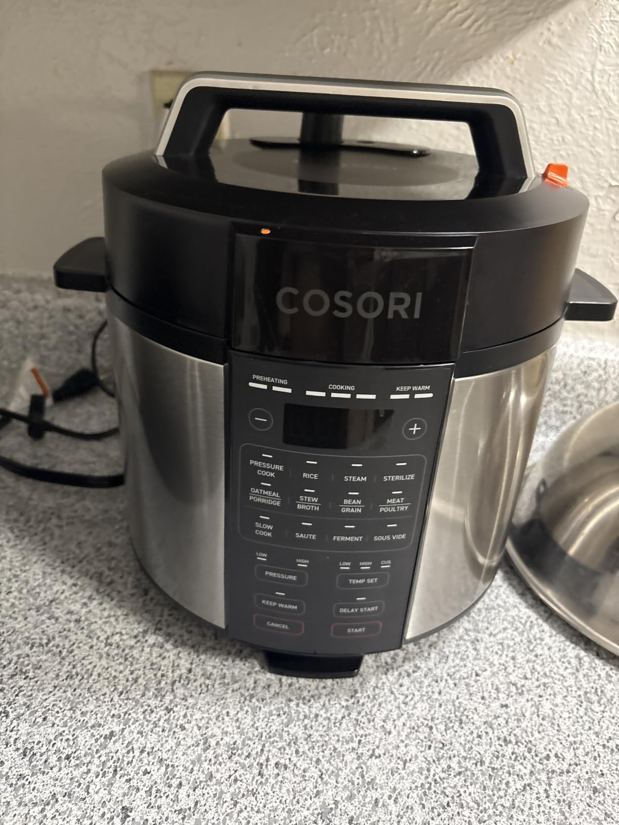 Cosori Pressure Cooker 6QT, 9-in-1, Ceramic Coating Pot, 12 Safety Features | Rice Cooker, Slow Cook, Sous Vide, Saute, Stainless Steel, 1100W, Silver customer photo 2