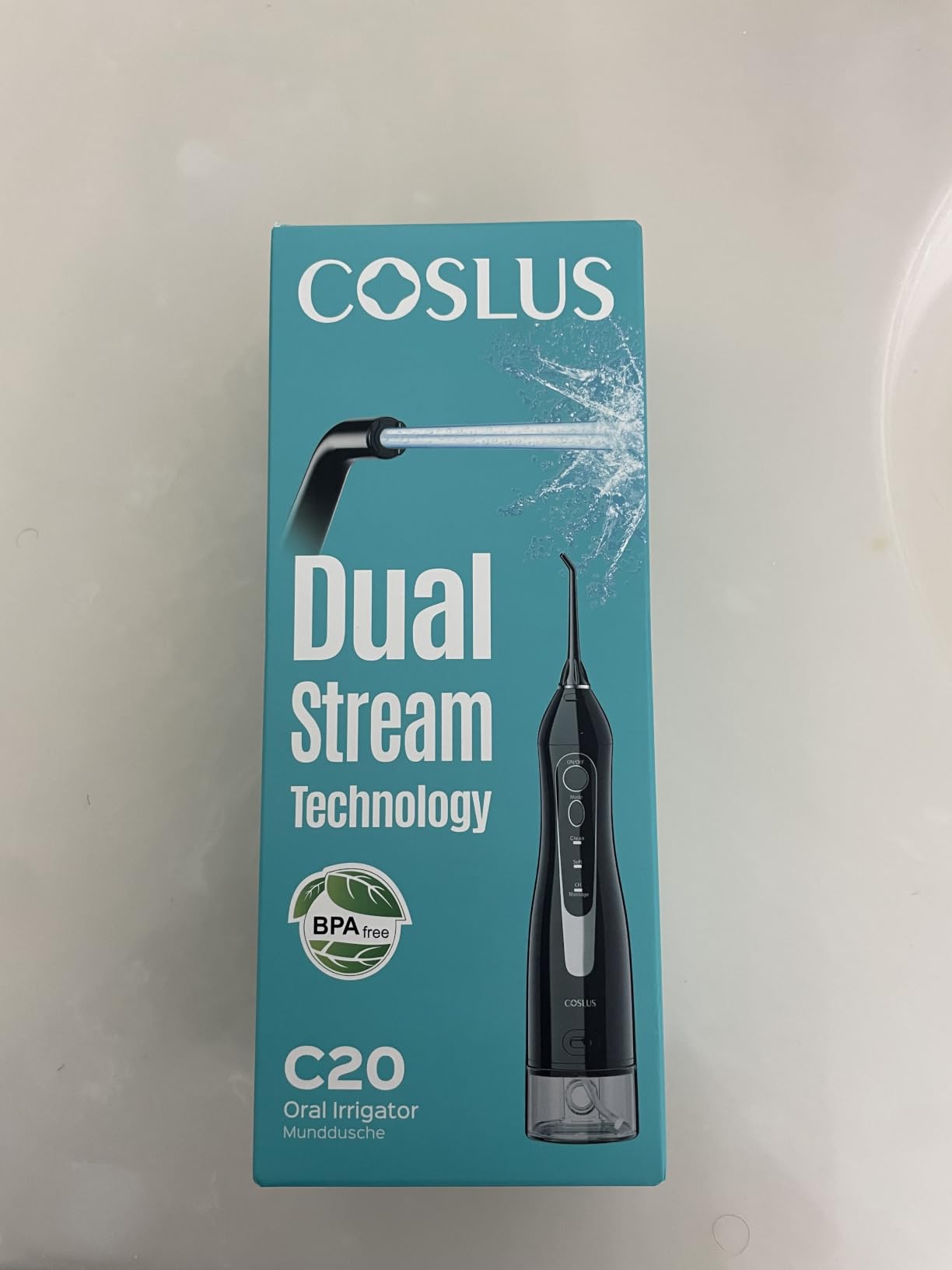COSLUS ADA Accepted C20 Water Dental Flosser Teeth Pick, 300ML Larger Tank, Black customer photo 1