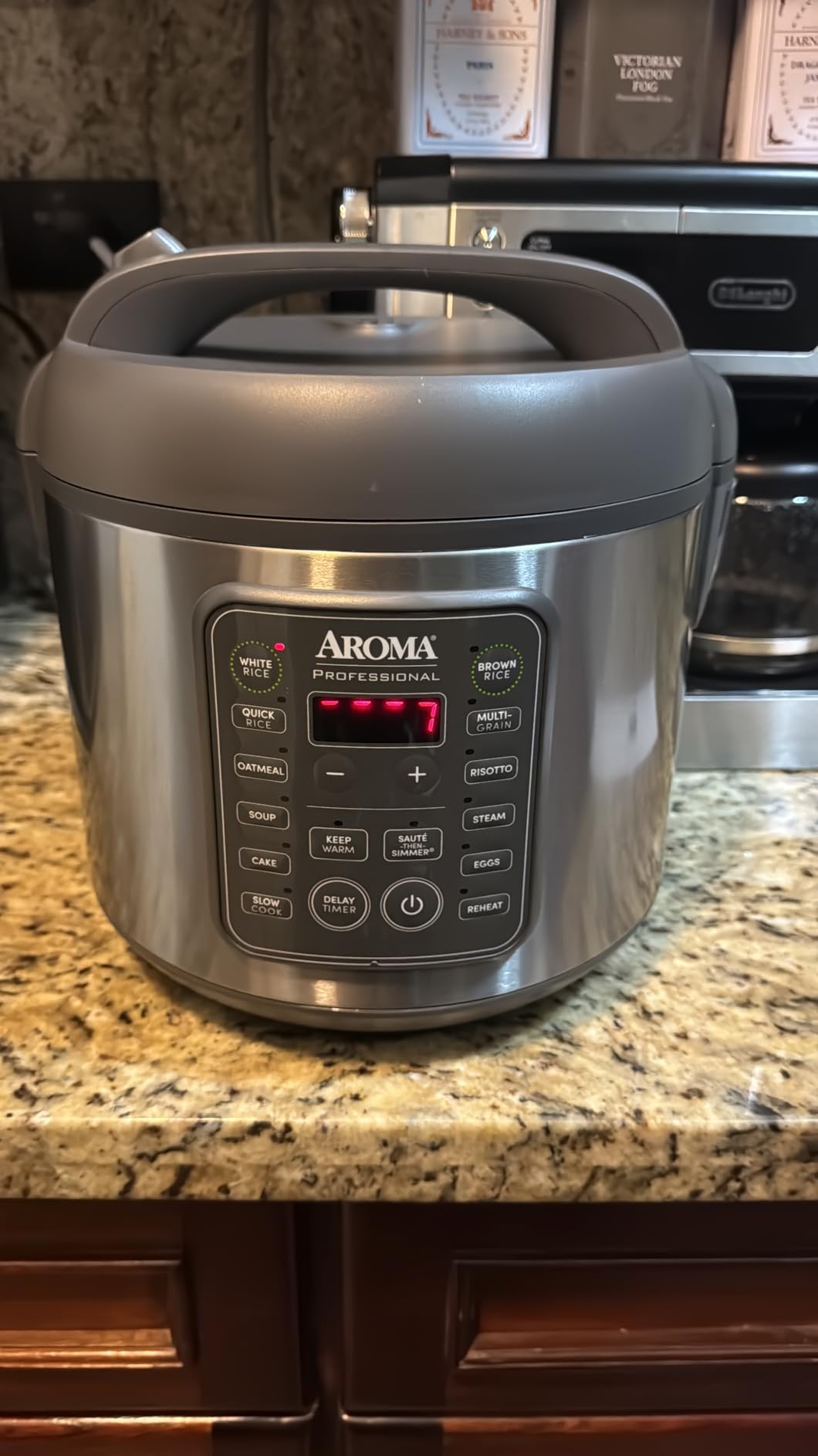 AROMA Professional Digital Rice Cooker, 10-Cup (Uncooked) / 20-Cup (Cooked), Multicooker, Slow Cooker, Steamer, Oatmeal Cooker, Egg Cooker, STS, 5 Qt, Gray, ARC-5200SG customer photo 2