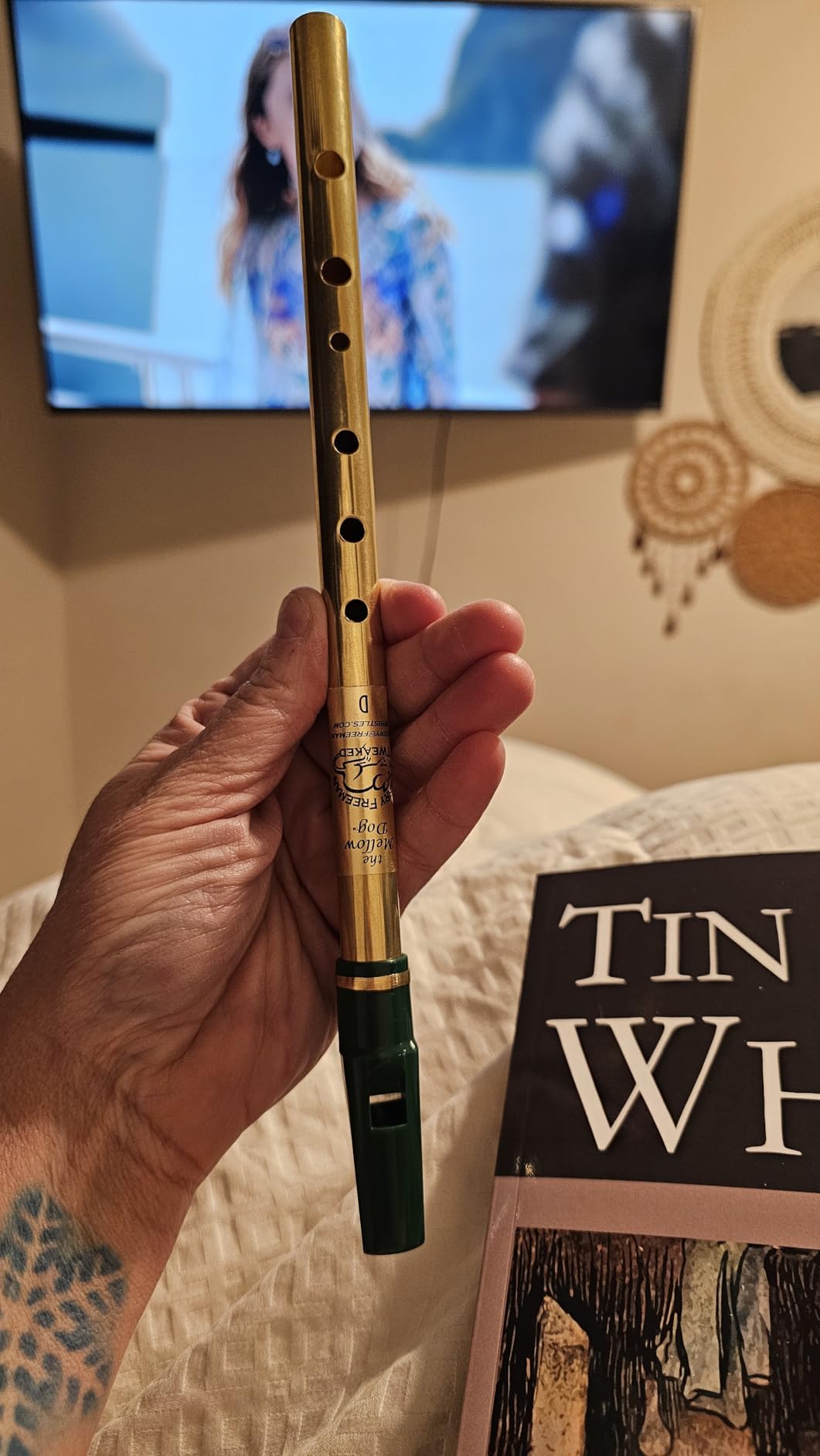 Jerry Freeman Tweaked Key of D Mellow Dog Tin Penny Whistle Irish Pennywhistle: Affordable true professional quality. Perfect for beginner & advanced alike. customer photo 2