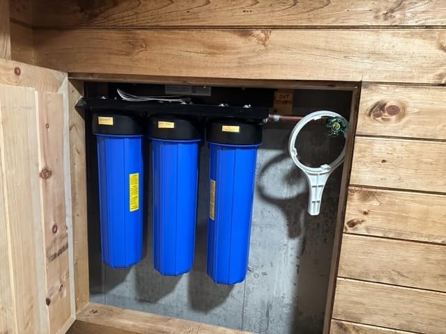 iSpring Whole House Water Filter System w/Auto-Flushing Spin Down Sediment Filter, Water Descaler, GAC+KDF, and Carbon Block Filter, WGB32B-KDS+WSP50ARB customer photo 1
