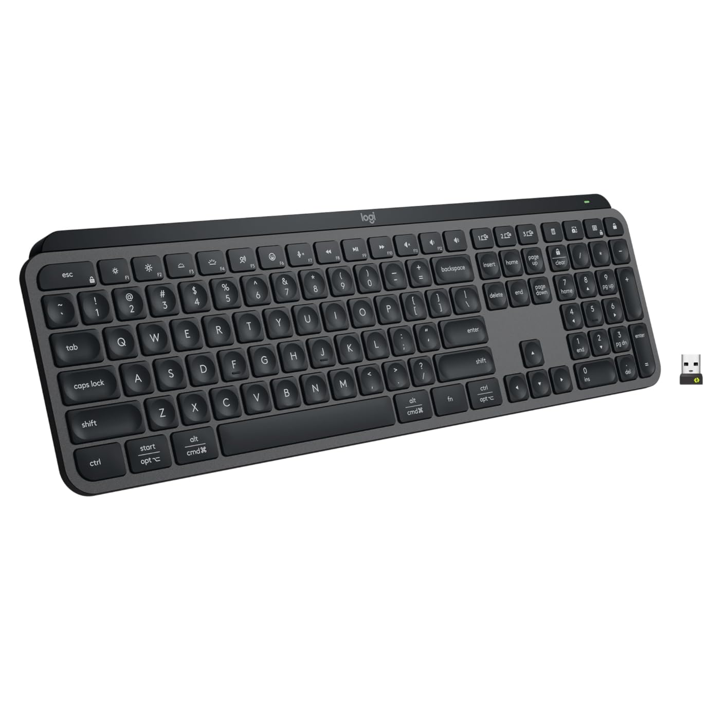 Logitech MX Keys S Wireless Keyboard Low Profile Fluid Precise - Pale Grey | Backlit auto-illumination, Smart Actions shortcuts, 3-device Bluetooth pairing, USB-C rechargeable, 10-day battery life customer photo 1