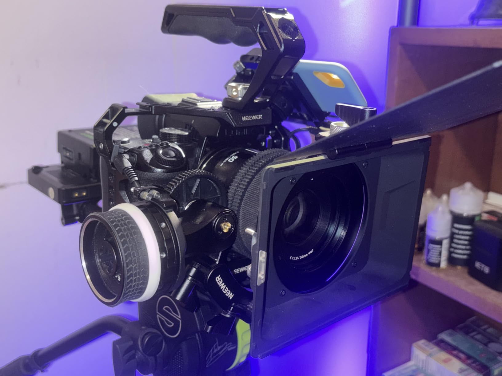 NEEWER Mini Follow Focus with A/B Stops, Lens Gear Ring, 15mm Rod & Rod Clamp for Cinema Camera, DSLR/Mirrorless Camera, Compatible with Lens Diameter Up to 114mm, PG001 customer photo 2