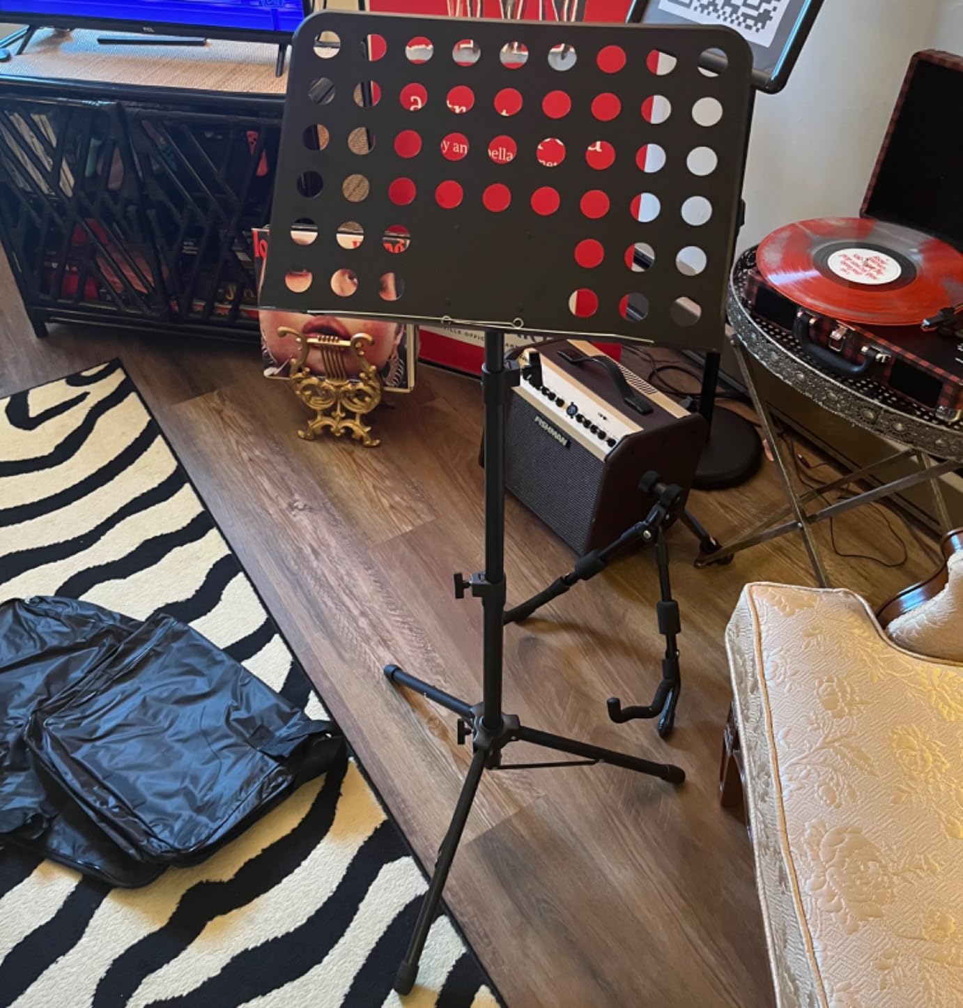 Mdvora 1/2/3 Pack Sheet Music Stand, with Carrying Bag | for Guitar, Ukulele, Violin Players(Standard Version, 1 Pack) customer photo 1