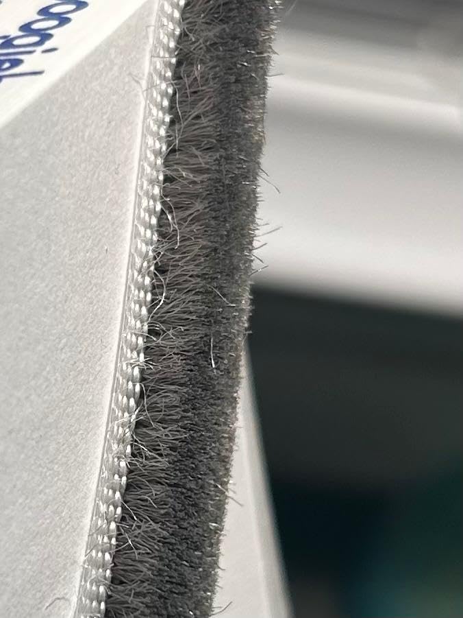 33 Ft Gray Self-Adhesive Soundproofing Weather Stripping for Doors and Windows, 0.35