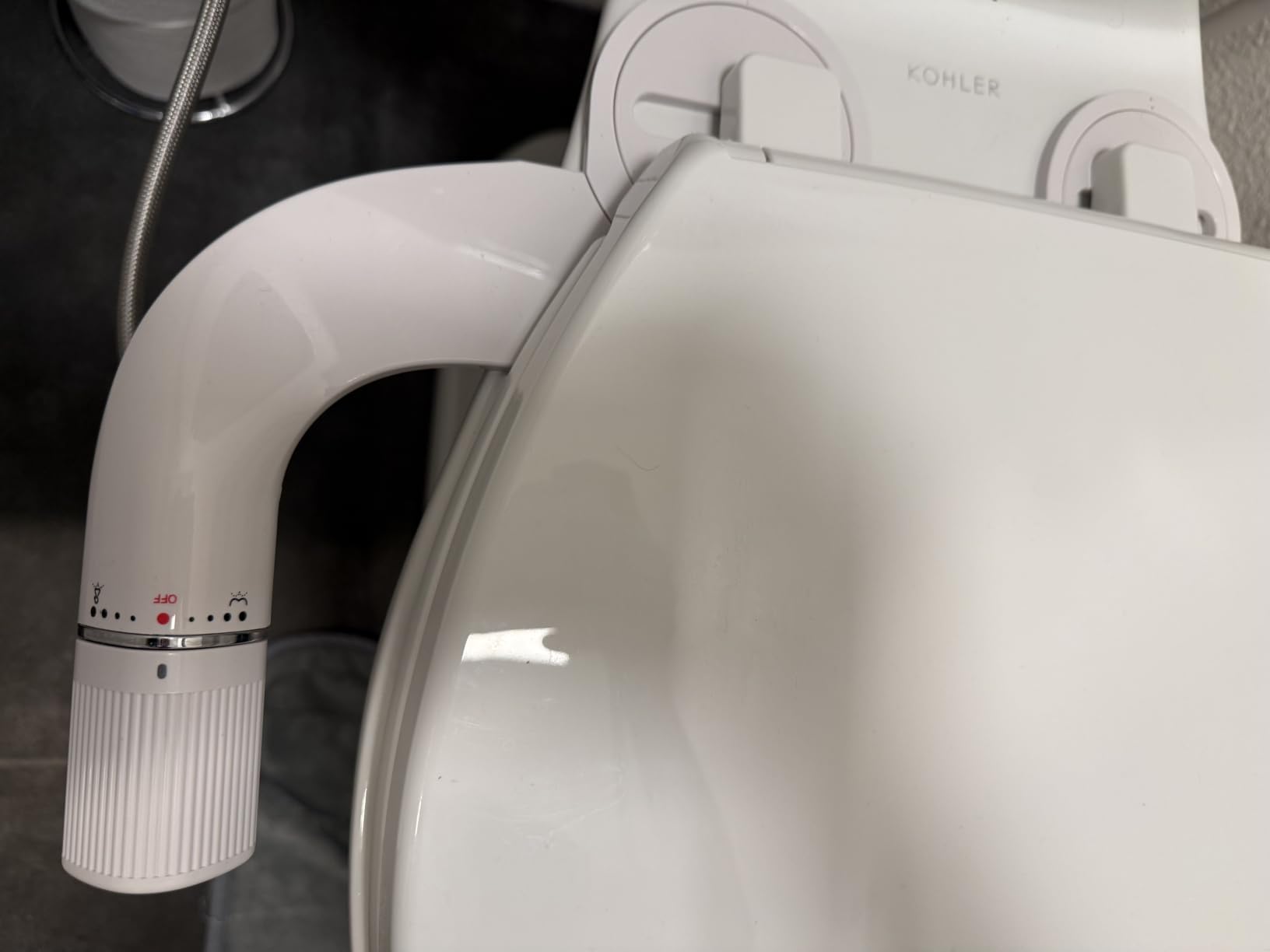 BIGCOW Ultra-Slim Bidet Attachment for Toilet - Dual Nozzle (Frontal & Rear Wash) with Adjustable Cold Water Pressure and Stainless Steel Inlet - Hygienic Solution for Fresh Cleanness, Black customer photo 1