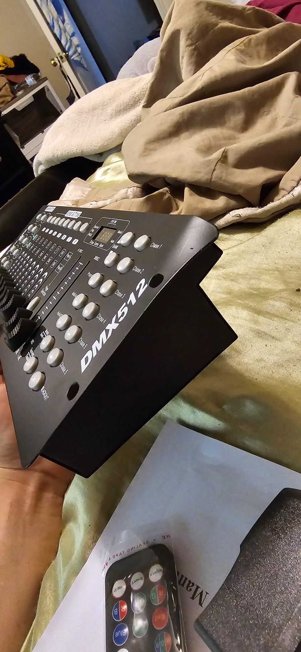 DMX 512 Controller, 192 Channel DMX Light Controller Stage Lighting Console for Party DJ Disco Lights Show Night Club customer photo 2