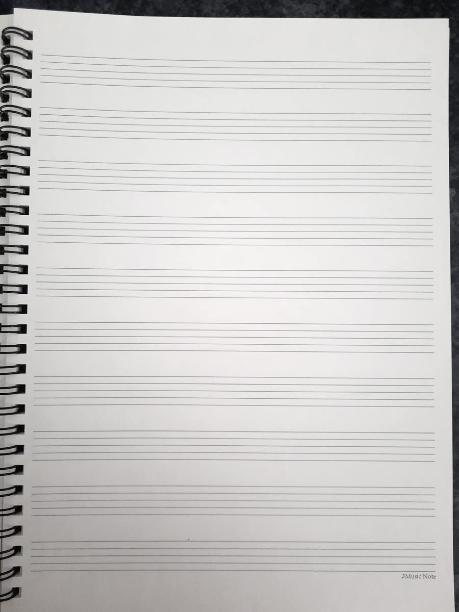 BestSounds Manuscript Paper, Blank Staff Paper Sheet Music Composition Notebook Piano Accessories Gifts, 50 Pages 10 Staves (#D) customer photo 2