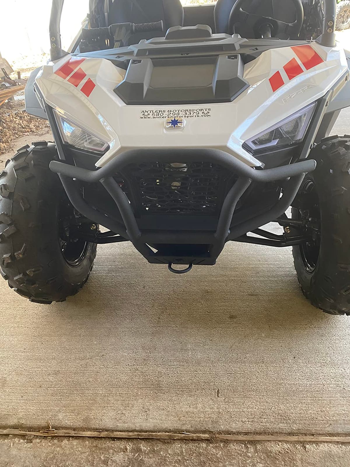 SuperATV Front Bumper for Polaris RZR 200 (2022+) - Wrinkle Black, USA Made customer photo 1
