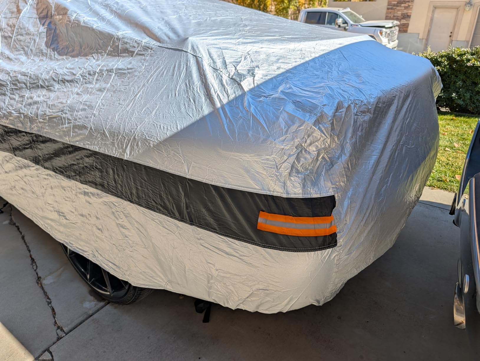 10 Layers Car Cover Waterproof All Weather for SUV,100% Waterproof Outdoor Car Covers Rain Snow UV Dust Protection. Custom Fit for BMW X3, Audi Q5, Nissan Rogue, Chevy Equinox,etc customer photo 2