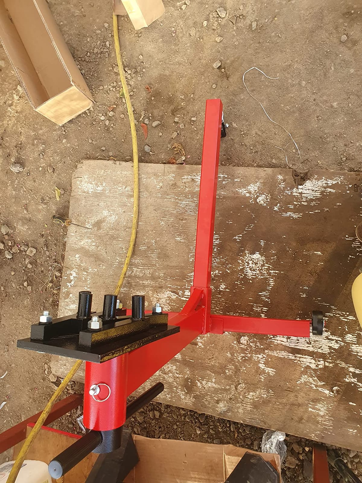 Big RED AT23401BR Engine Stand, 3/8 Ton (750 LBs) Capacity, Steel Rotating Engine Motor Stand with 360 Degree Adjustable Head, 3-Caster, 4 Adjustable Arms customer photo 2
