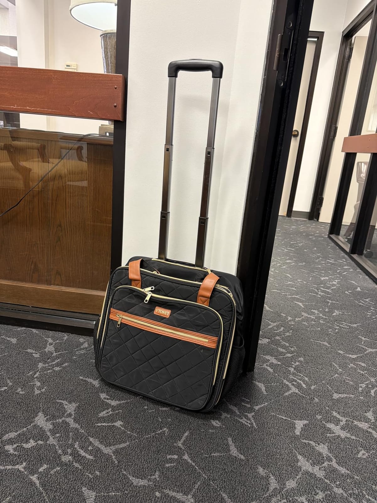 Ytonet Rolling Laptop Bag Women, 17.3 Inch Rolling Briefcase for Women | 40L Extra Large Capacity, Laptop Bag with Wheel, Rolling Computer Bag for Work, Travel, College, Business, Wife, Mom, Teacher customer photo 1