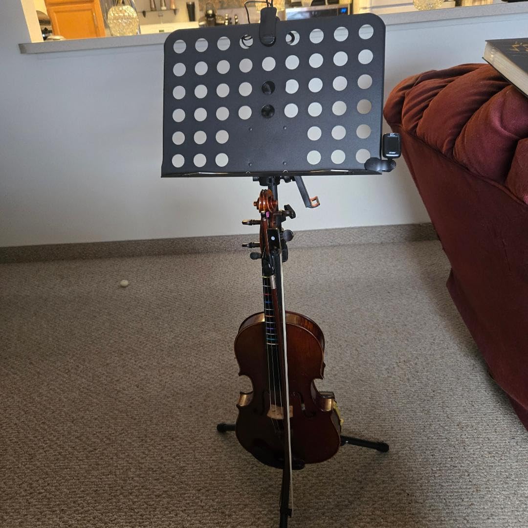 Sheet Music Stand with Light & Phone Holder, 57