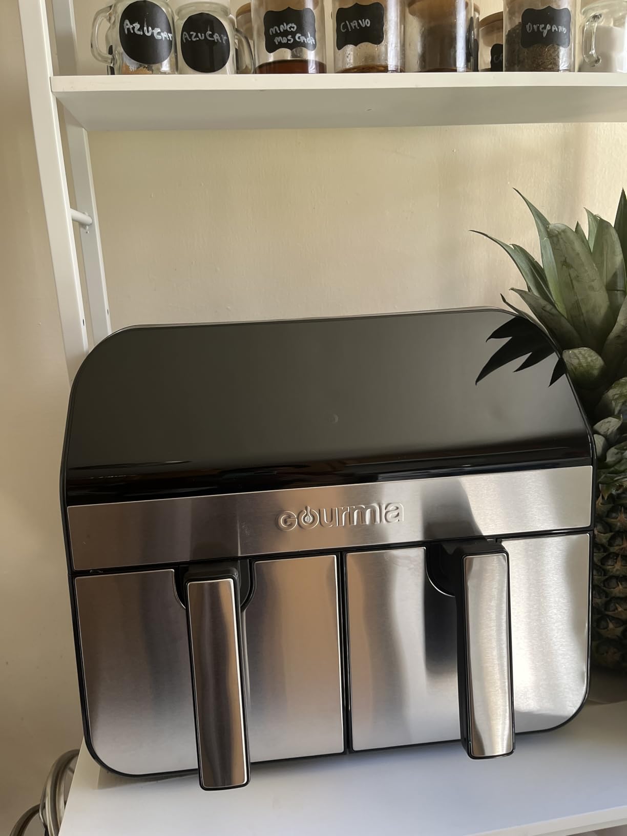 Gourmia Dual Basket Air Fryer - 10 Qt Large Capacity, FryForce360, Digital Display with 7 Presets, Match Cook, Sync Finish, Dishwasher Safe Accessories, Black customer photo 1
