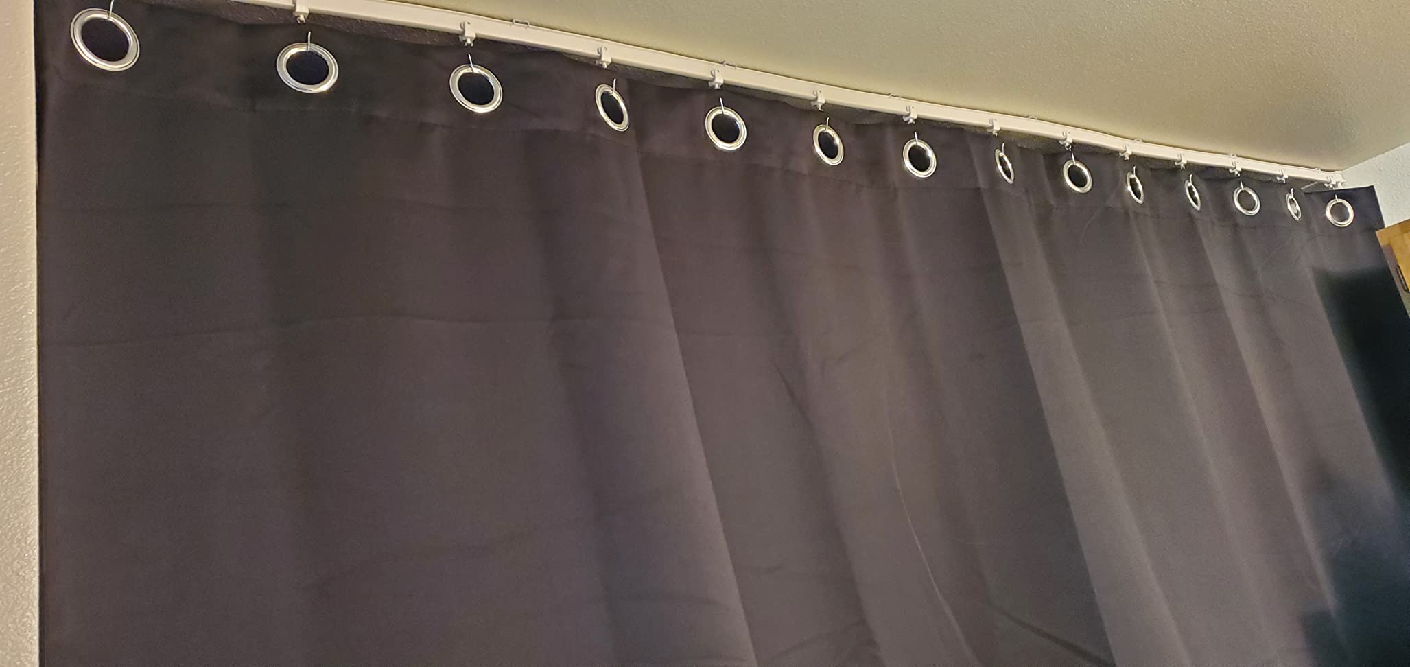 RYB HOME Extra Long Curtains Light Block Soundproof Privacy Blinds for Home Theater Office Backdrop Dining Living Room Patio Door Large Window Ceiling to Floor Drapes, W 8.3 x T 12 ft, Black customer photo 2