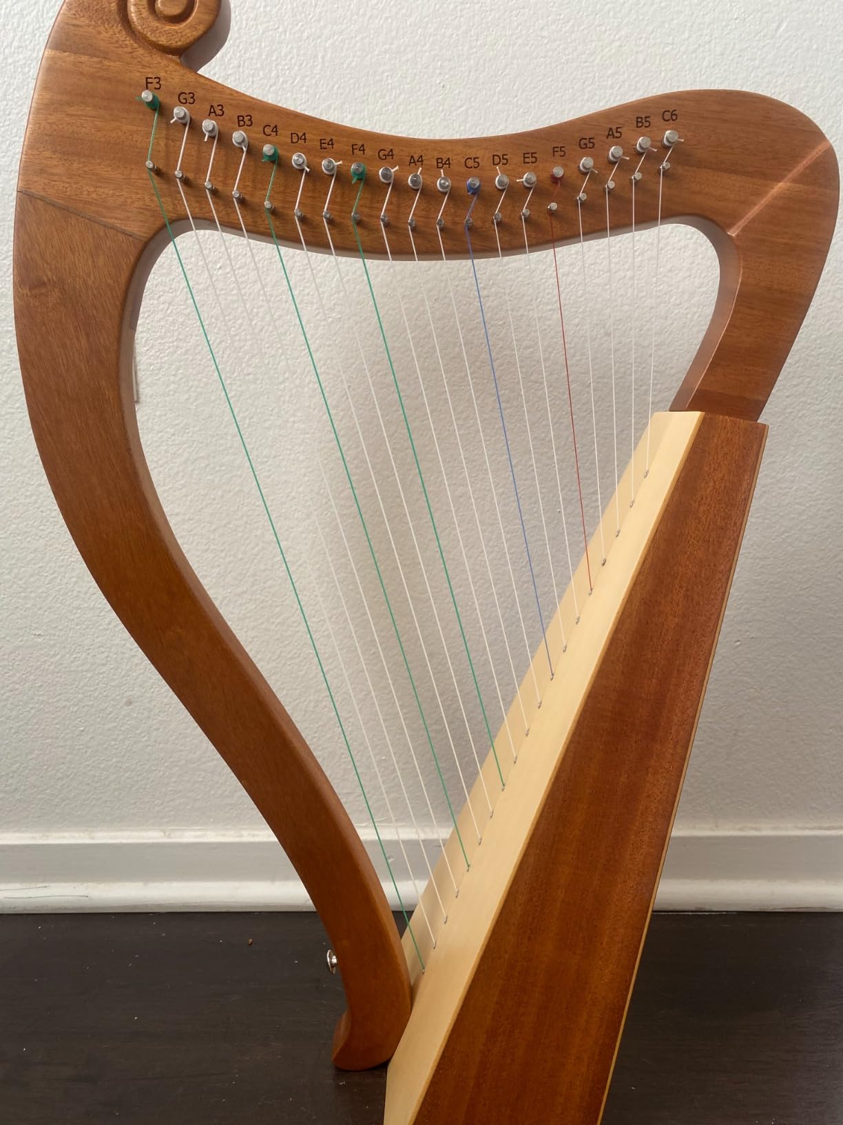 19-String Lyre Harp with Tuning Wrench Harp Instruments, Good Choice for Music Lovers, Beginners and Friends customer photo 2