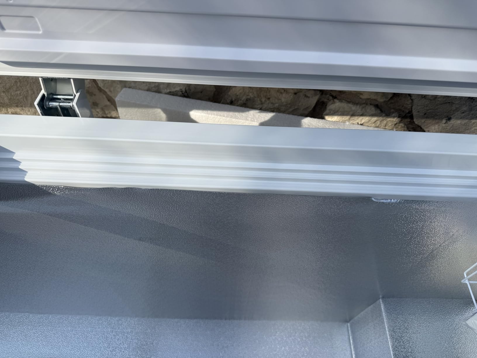 14 cu ft Chest Freezer - White, Large Storage for Families, Space-Saving Flat Back, Front Drain, Garage Ready - By Hamilton Beach customer photo 1