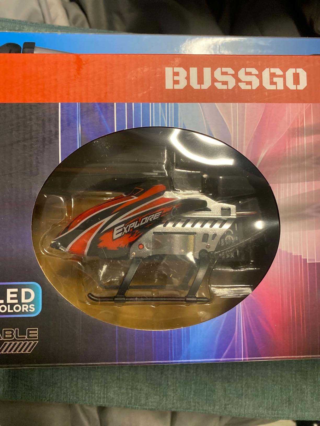 BUSSGO RC Helicopter, Remote Control Helicopter for Kids | with 30Mins Flight(2 Batteries), 7+1 LED Light Modes, Altitude Hold, RC Toys for Boys Girls customer photo 1