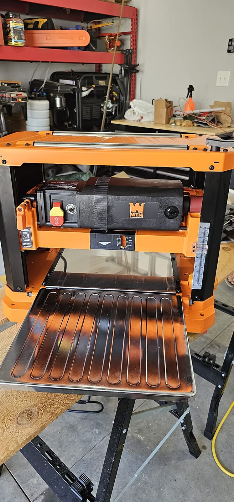 WEN Thickness Planer, Two Speed, 13-Inch Spiral Blade, Benchtop (PL1337) customer photo 1