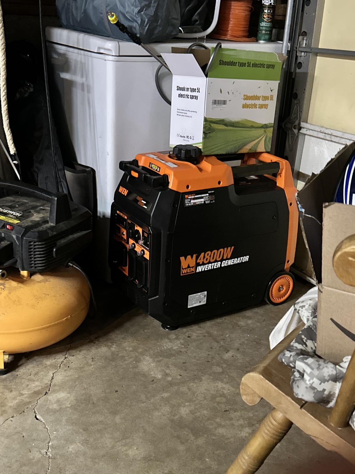 WEN Quiet and Lightweight 4800-Watt RV-Ready Portable Inverter Generator with Fuel Shut Off (56477i) customer photo 2