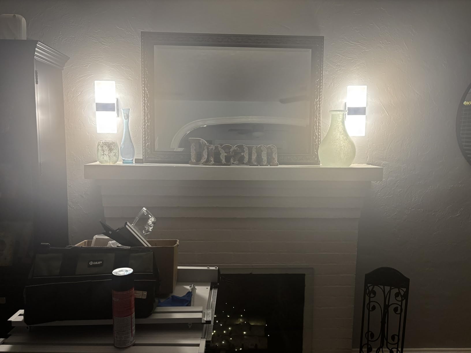 TRLIFE Dimmable LED Wall Sconces, 4 Color Temperature Modern Wall Sconce 12W Dimmable Wall Lights Set of 2 Wall Mounted Light for Bedroom Bedside Hallway Living Room Stairway(2 Pack, Black) customer photo 1