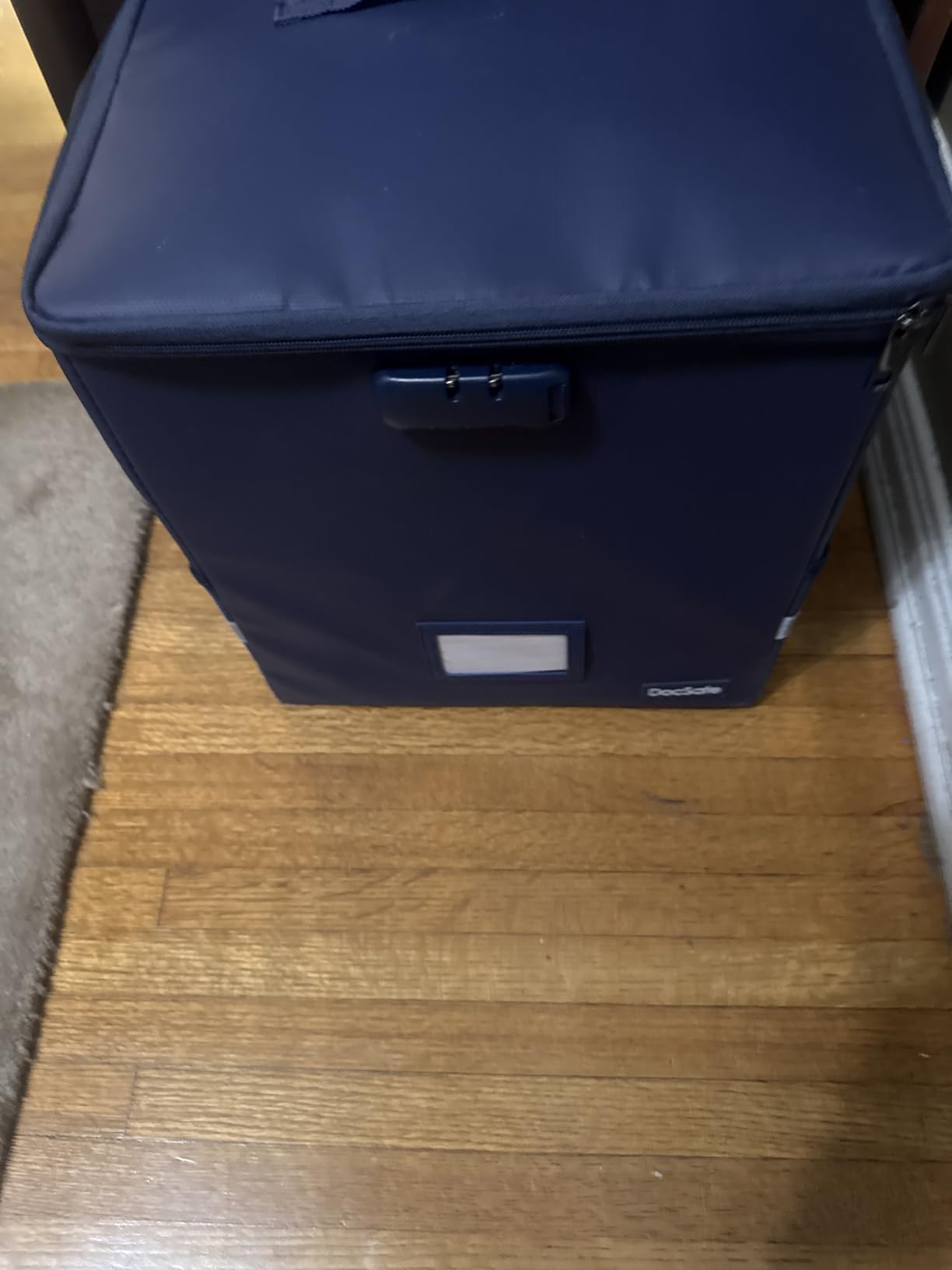 DocSafe Vinyl Record Storage Box with Lock, Fireproof & Water Resistant Record Organizer Storage for 100+ Single Records(12-inch), Collapsible Storage Crate with Lid & Handles for Valuable Album Collection customer photo 1