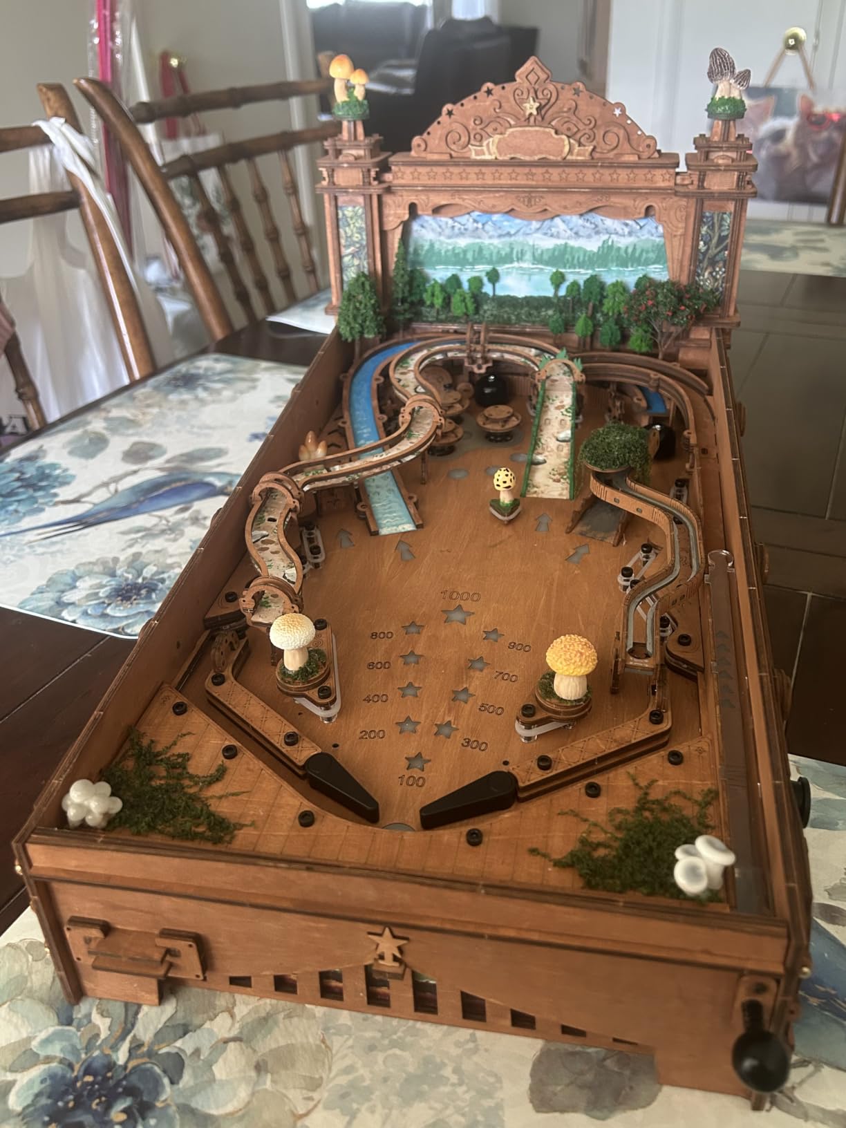 ROKR Miniature Pinball Machine - 3D Wooden Puzzles for Adults - DIY Wood Model Kits for Adults - Toy Gifts for Ages 14 and Up customer photo 1