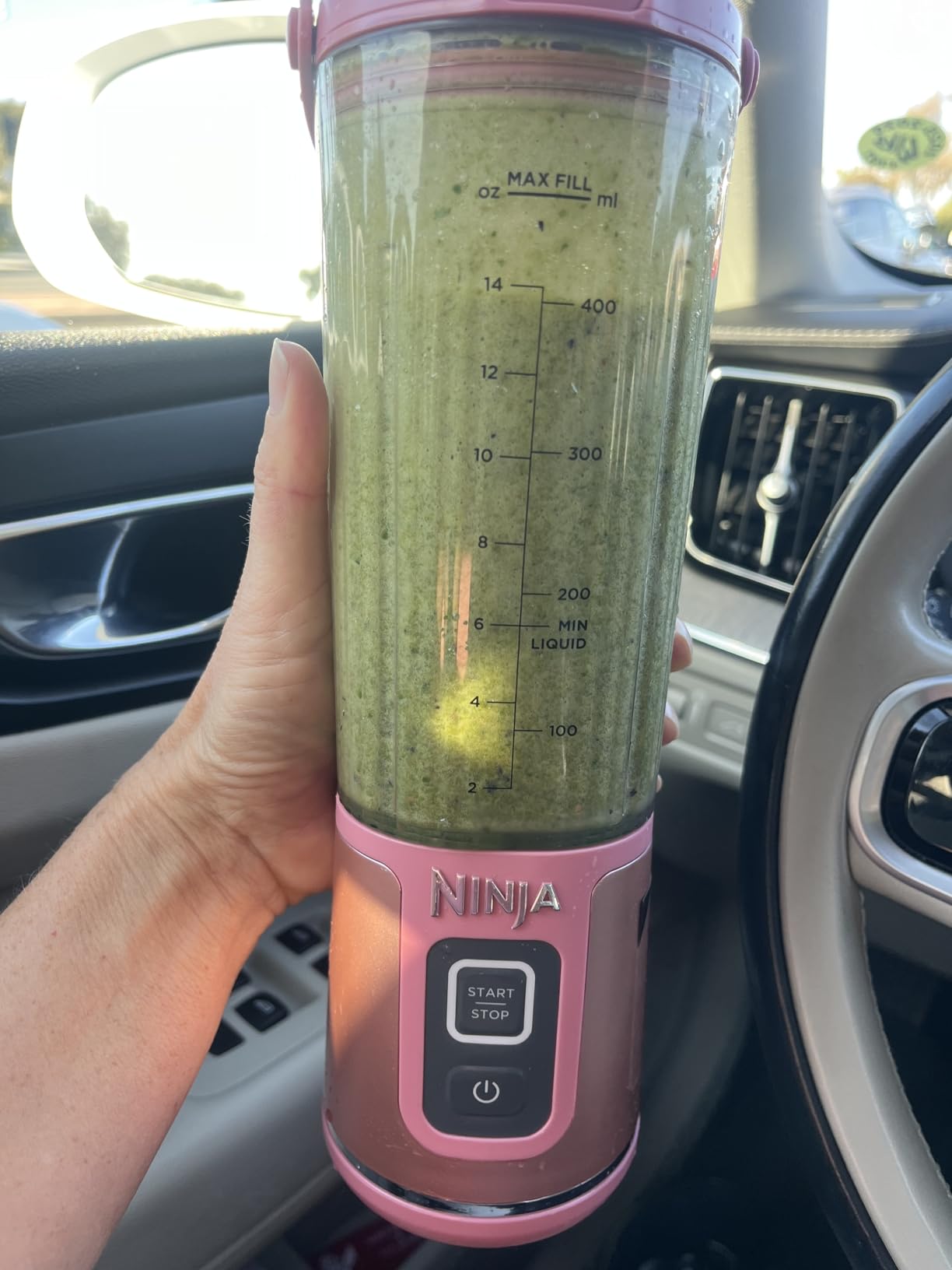 Ninja BC151NV Blast Portable Blender, Cordless, 18oz. Vessel, Personal Blender-for Shakes & Smoothies, BPA Free, Leakproof-Lid & Sip Spout, USB-C Rechargeable, Dishwasher Safe Parts, Denim Blue customer photo 2