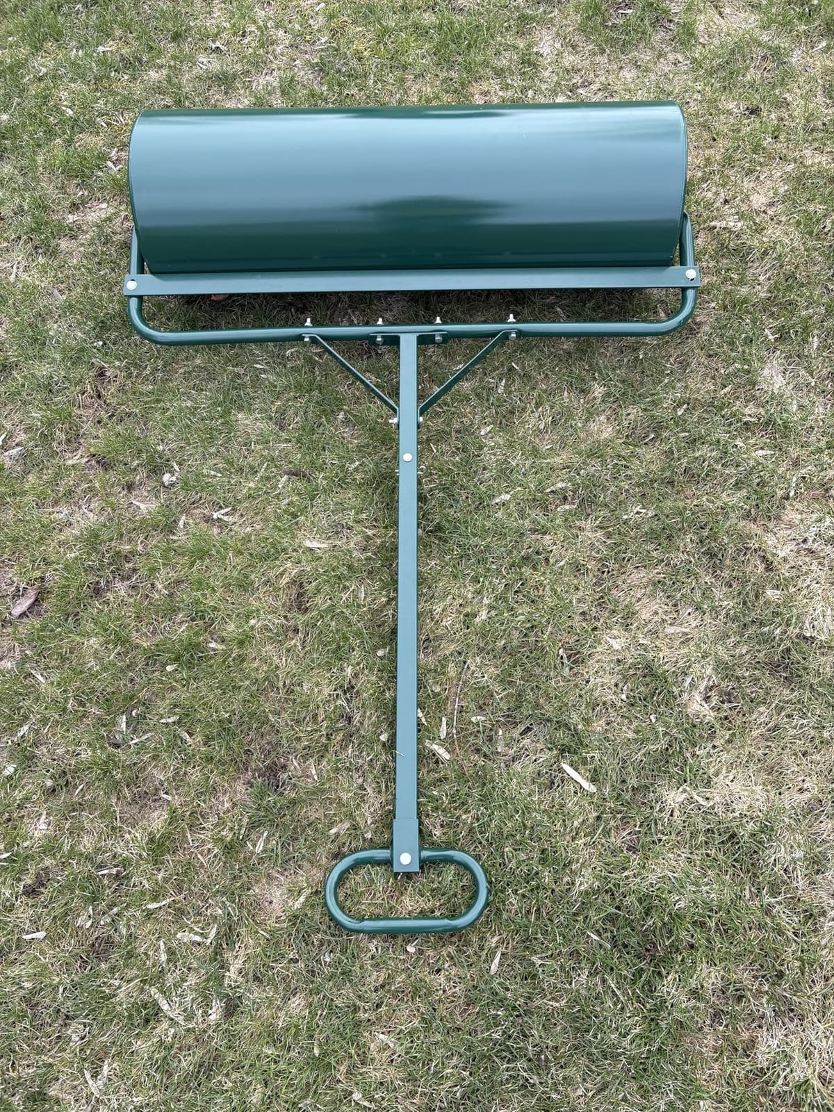Goplus Lawn Roller, Push/Tow Behind Lawn Roller, 30 Gallon/113L Water Sand Filled Sod Roller Drum Roller with Detachable Gripping Handle, Yard Roller Pull Behind a Tractor for Garden Yard Park Farm customer photo 1