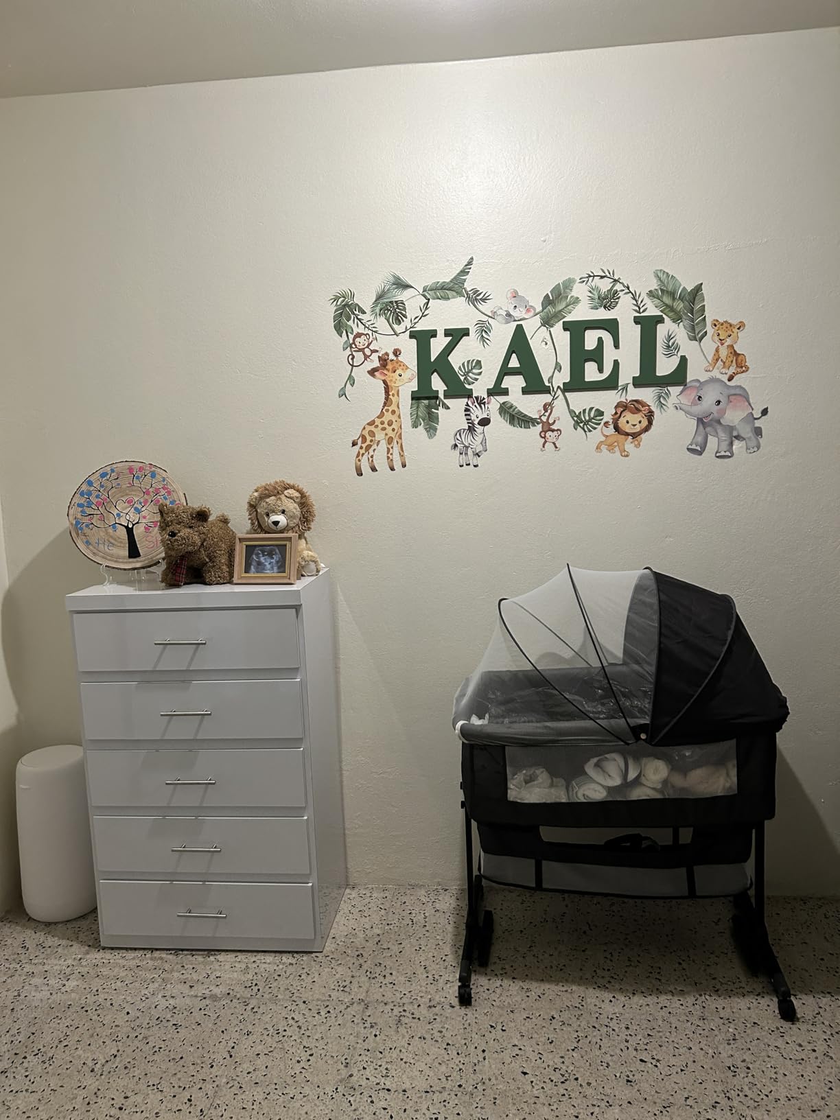 YADAQE Baby Cradle, Freestanding Bedside Bassinet, 3-in-1 Convertible Bassinet with 360 Swivel Wheels, 2026 New Model Adjustable, Easy-Fold Portable Neutral Baby Newborn Bassinet (Dark Gray) customer photo 2