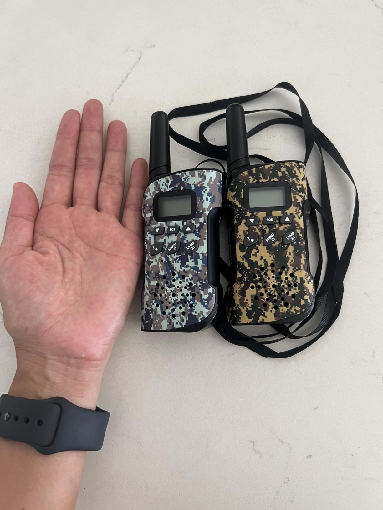 Inspireyes Kids Walkie Talkies, Rechargeable 3 Pack Long Range 2-Way Radios | Toys for Boys Girls 3-12, 48H Battery, Clear Audio, VOX Hands Free, Flashlight, Camping Toy, Hiking, Birthday Christmas Gift customer photo 1