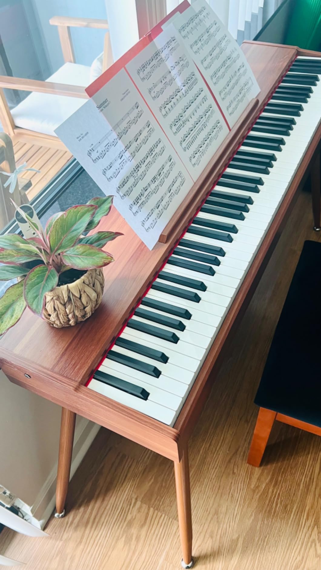Donner DDP-80 PLUS Digital Piano 88 Key Weighted Keyboard, Home Electric Piano, Supports USB-MIDI & Headphones Connection, Semi-open Cover Designed, with Metal Three Pedal, Power Adapter customer photo 1