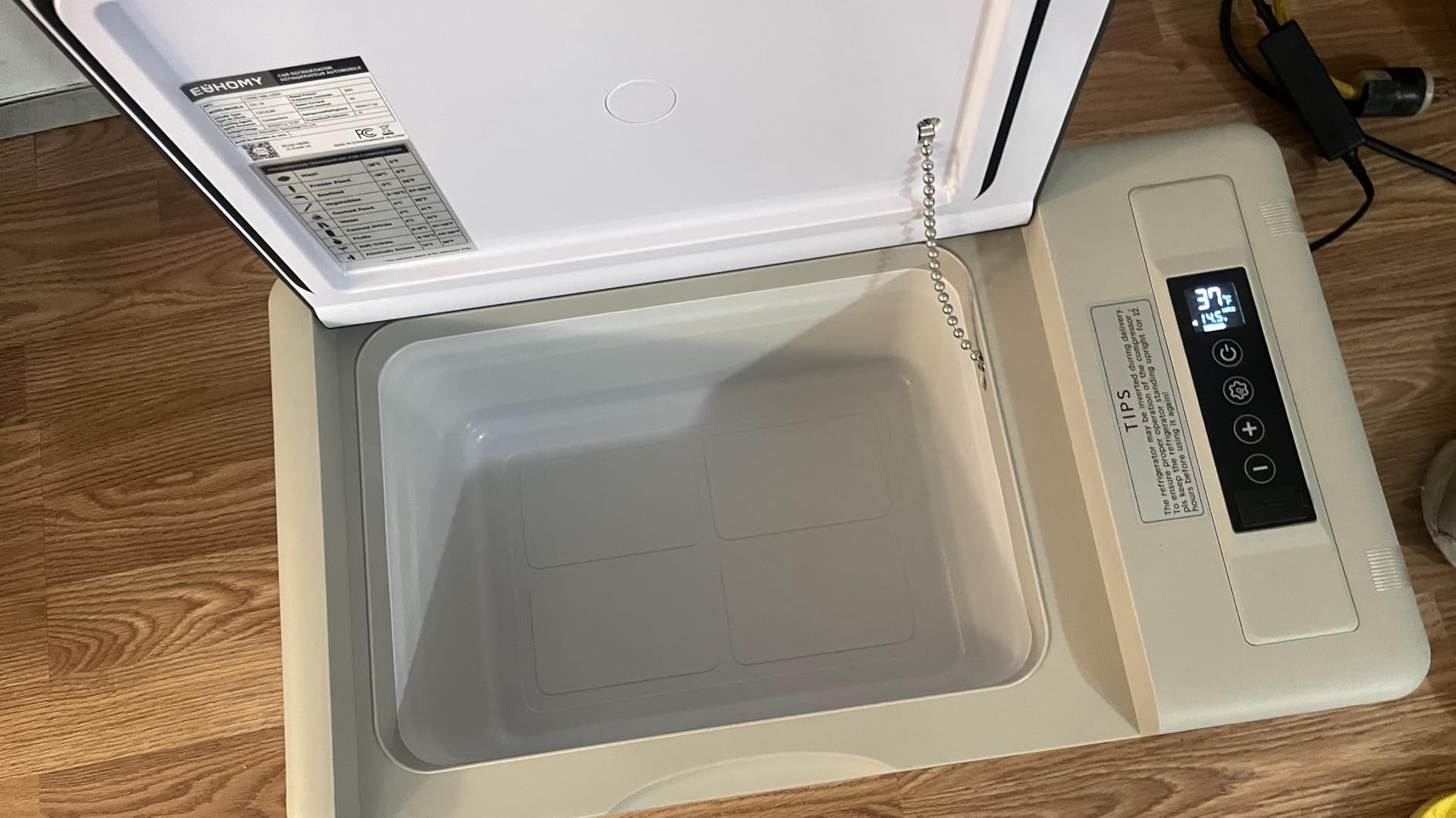EUHOMY 12 Volt Refrigerator, 19QT(18L) Compressor Electric Cooler APP Control, Car Fridge -4℉~68℉, Portable Refrigerator 12/24V DC 100-240V AC, Portable Freezer for Camping, Travel, Boat customer photo 2