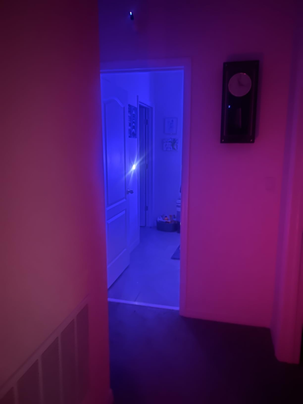 2 Pack Purple Night Light, Gentle Eye-Care with Dimmable Soft Glow & Indirect Reflection, Auto Dusk to Dawn Sensor, Plug in Nightlight for Creative Studio, Bedroom, Bathroom customer photo 1