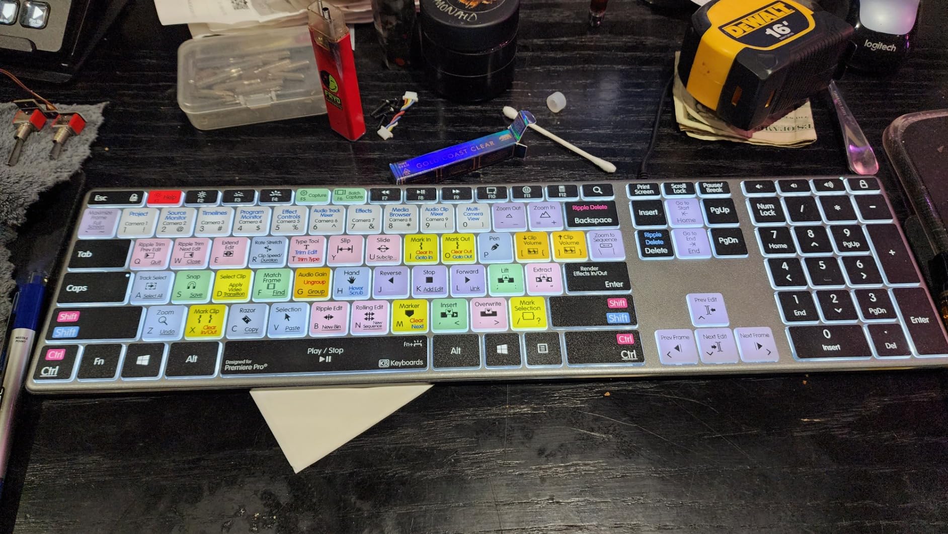 KB Covers Adobe Premiere Pro Backlit Aluminum Keyboard - Windows - US customer photo 1