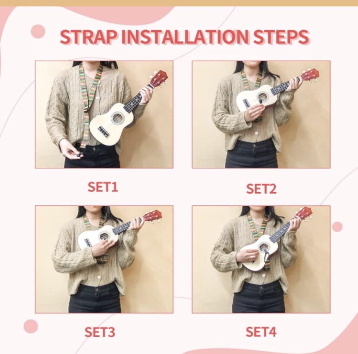 AODSK Tenor 26 Inch Nylon String Ukulele Kit with Bag, Strap & Tuner, Gift customer photo 1