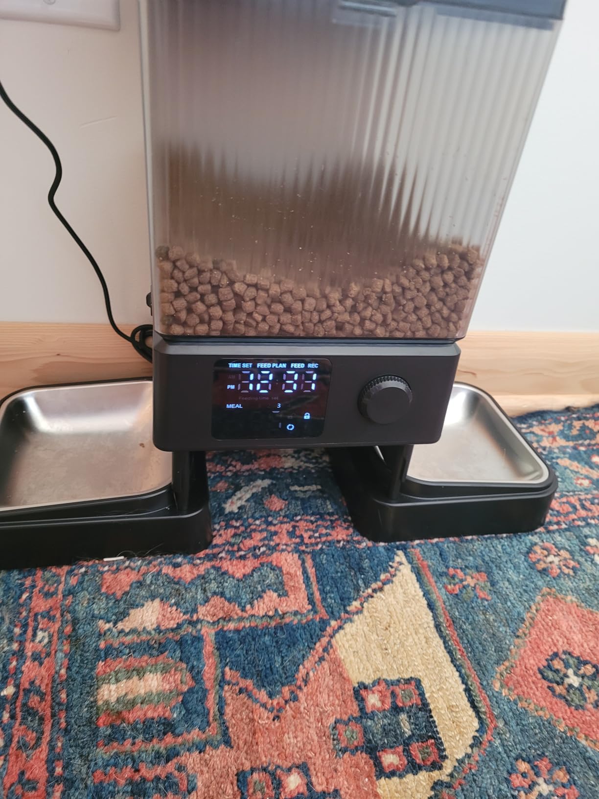 oneisall Automatic Cat Feeder for 2 Cats, 20 Cups/5L Automatic Cat Food Dispenser customer photo 2