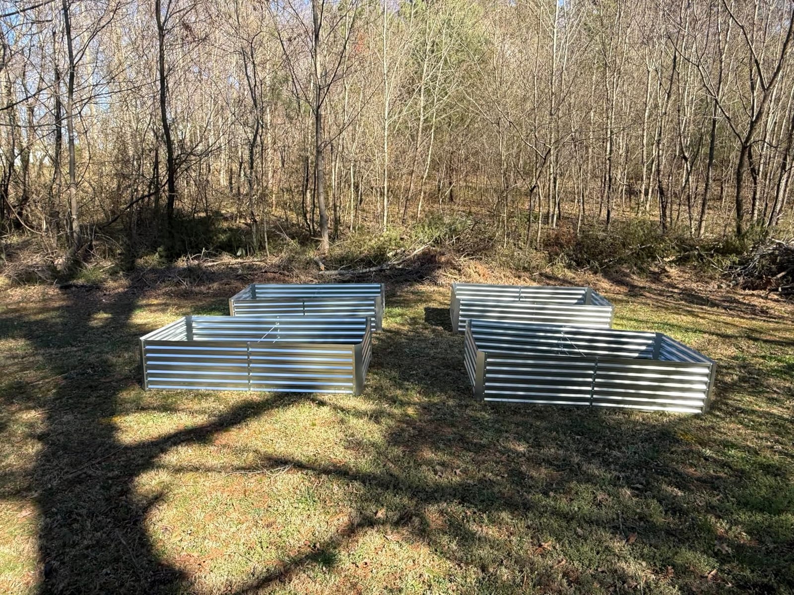 FOOWIN 8x4x2ft Raised Garden Bed Outdoor, Galvanized Steel Garden Beds | Raised Garden Beds for Gardening, Planters for Outdoor Plants,Vegetables,Flowers,Herb,478 Gallon Capacity,Silver,2-Pack customer photo 2