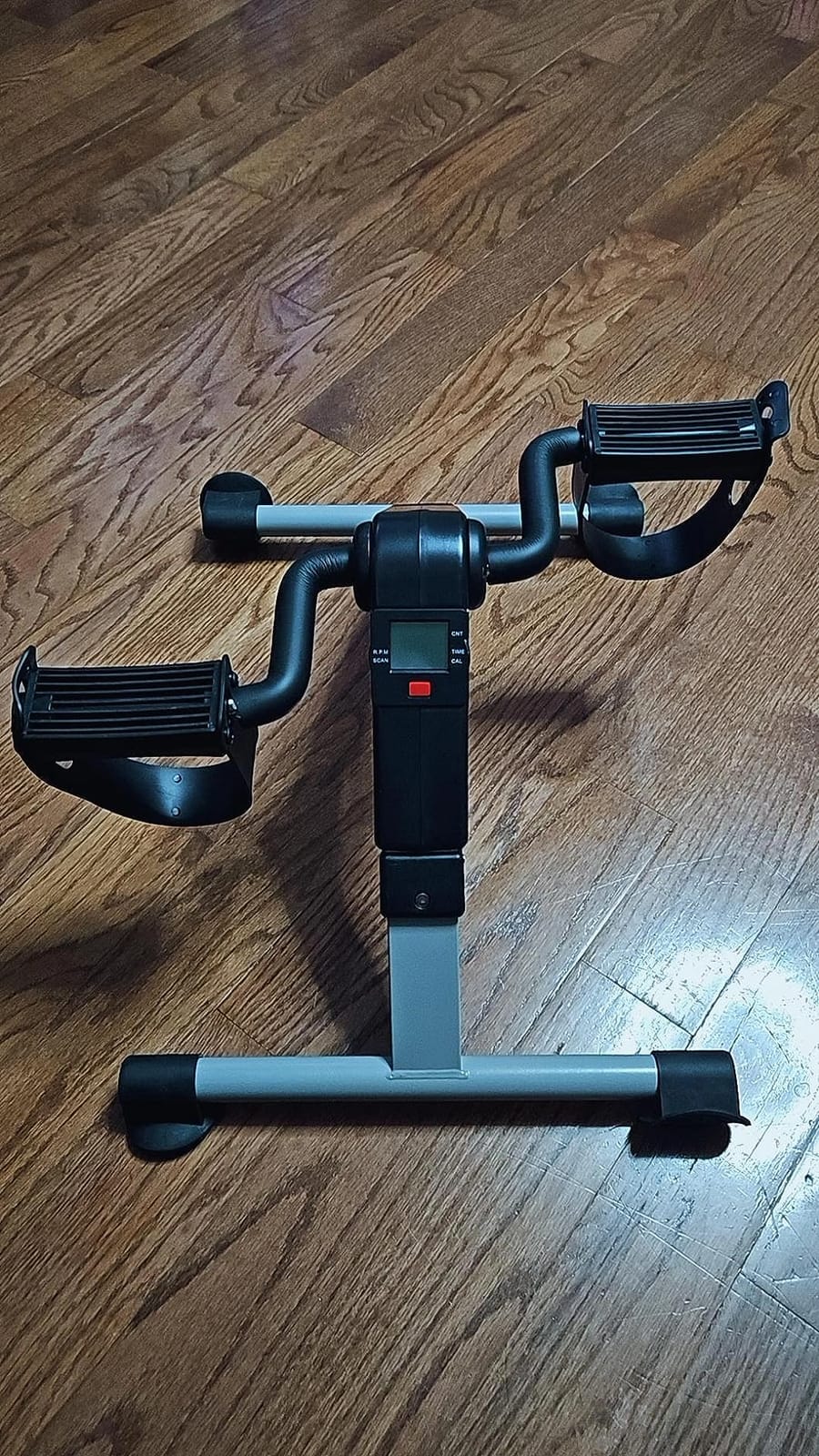 Pedal Exerciser Mini Stationary Cycle with Adjustable Resistance, Under Desk Bike for Home Exercise Equipment, Lightweight and Compact customer photo 1