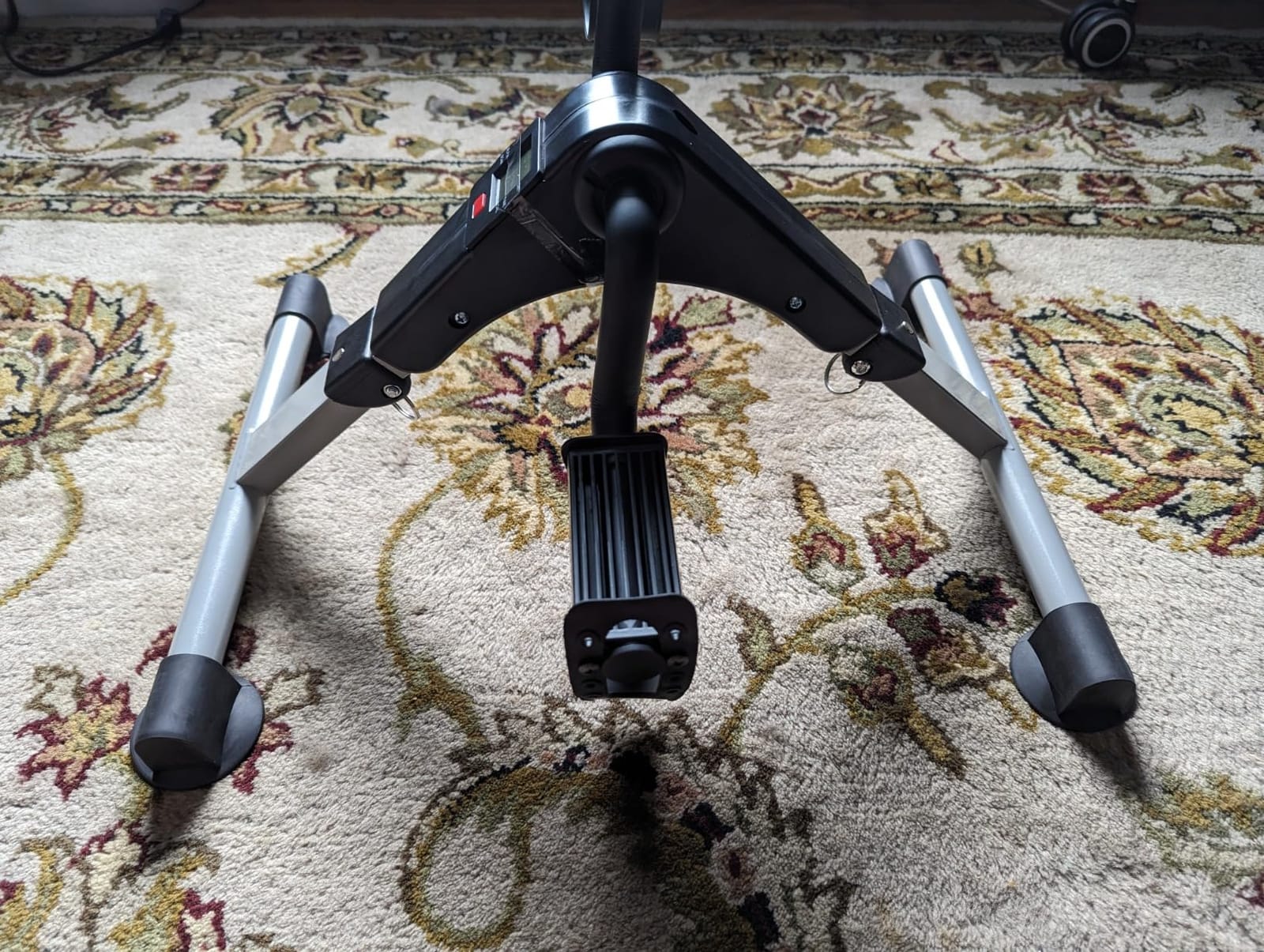 Pedal Exerciser Mini Stationary Cycle with Adjustable Resistance, Under Desk Bike for Home Exercise Equipment, Lightweight and Compact customer photo 2
