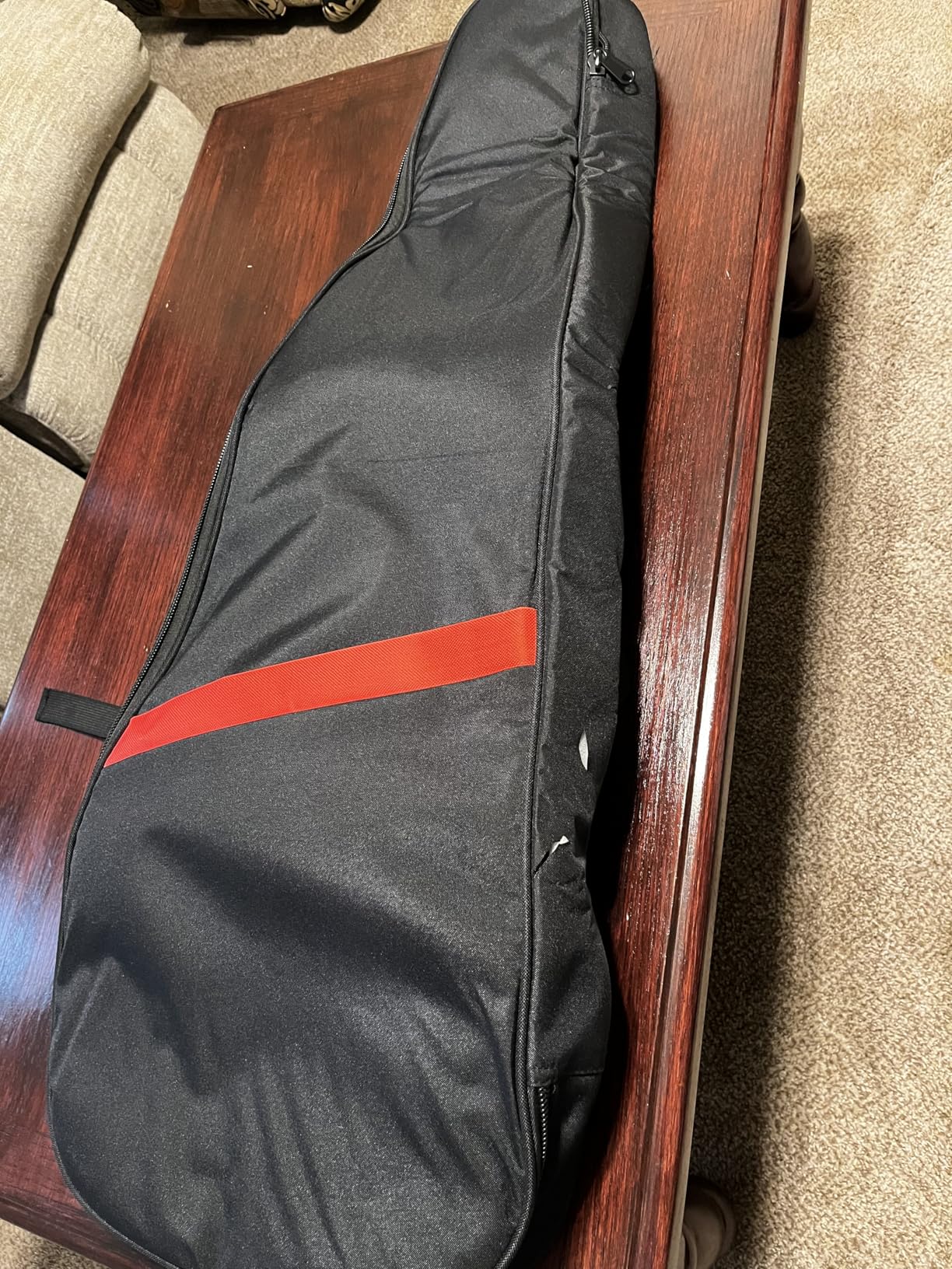 Electric Guitar Bag 11mm Thick Padded Electric Guitar Gig Bag, 39 Inch Electric Guitar Case Backpack with Neck Strap and Pocket, Black customer photo 2