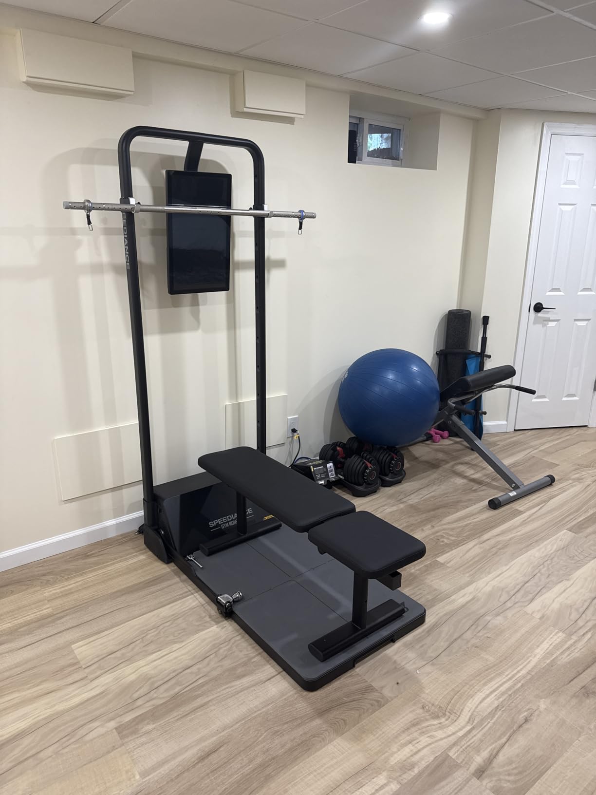Speediance Gym Monster Smart Home Gym, Multifunctional Strength Training Machine, Smith Machine Power Cage Workout Station, Squat Rack Cable Machine, Full Body Fitness Equipment for Home Workout customer photo 2