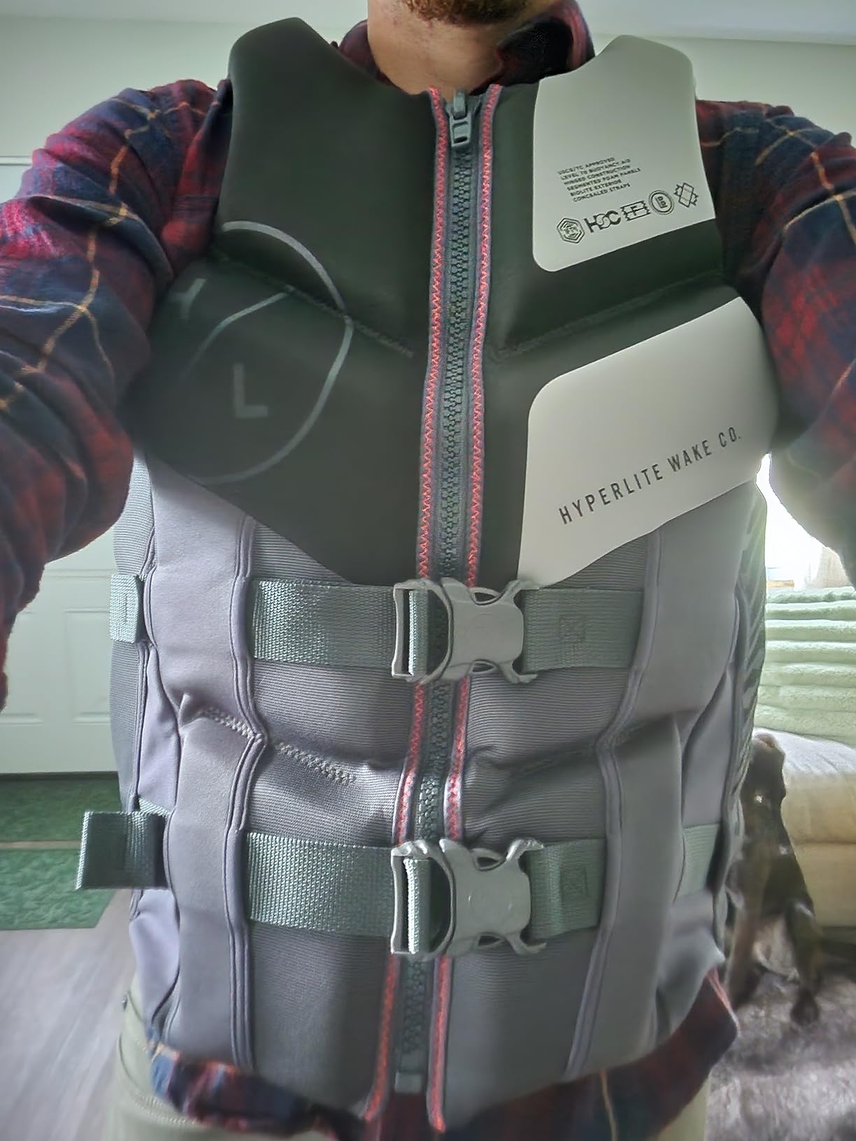 HyperLite Men's Elite Life Jacket - US Coast Guard Approved Level 70 Buoyancy Aid, Great for Any Water Sports Activity Including Boating, Paddle & Swimming customer photo 1