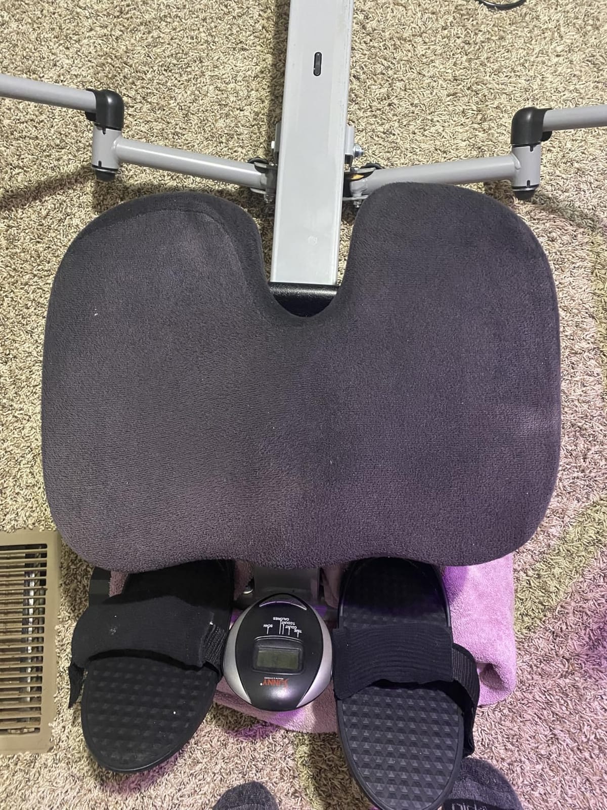 Sunny Health & Fitness Smart Full Motion Rower | 12 Resistance Levels, Dual-Arm Design, SunnyFit App, 400 LB Capacity, Optional Back-Assist Core Trainer customer photo 1