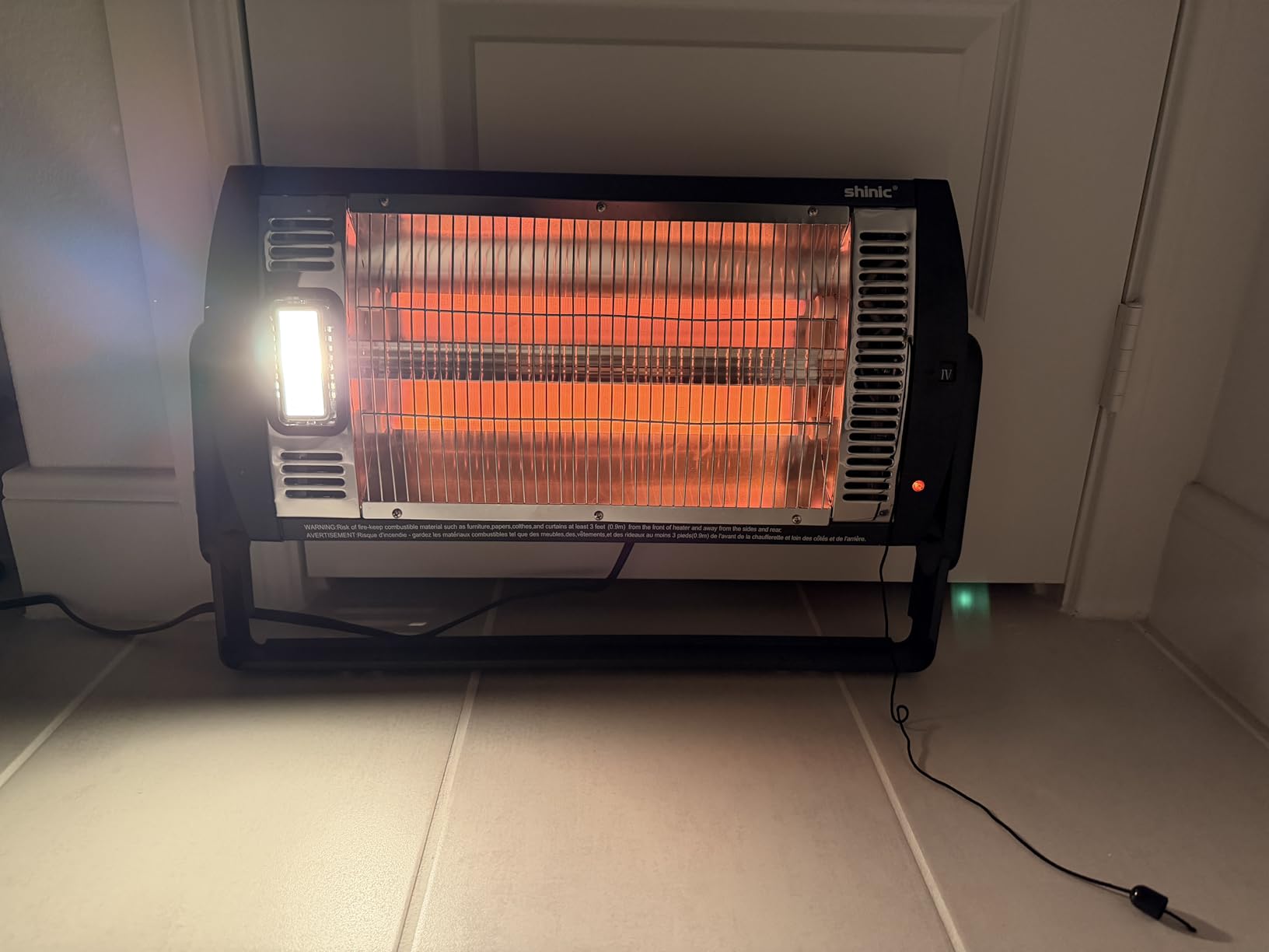 Shinic 2 Packs Electric Garage Heaters, 1500W/750W Ceiling Mounted customer photo 1