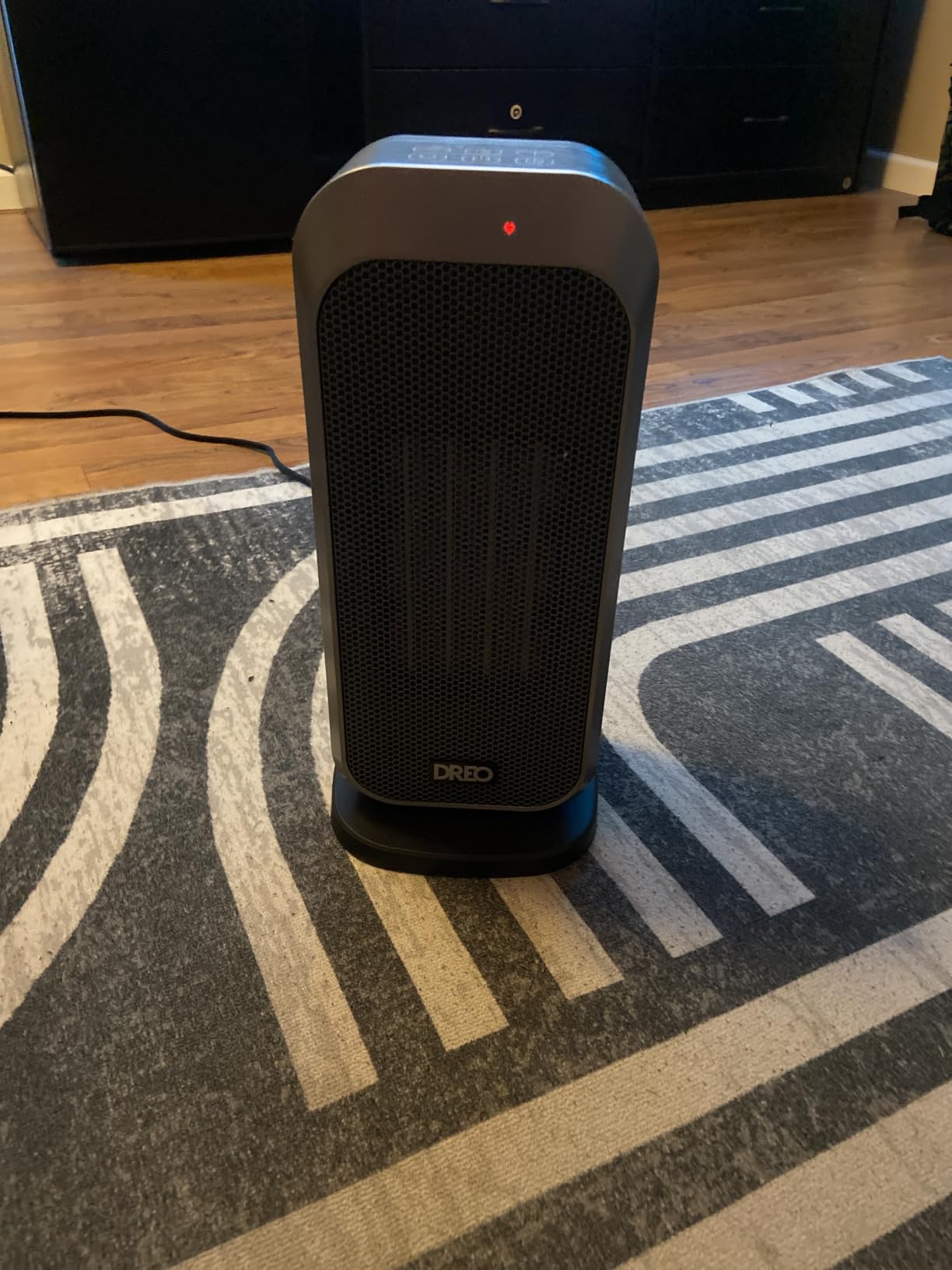 DREO Quiet Space Heater, 1500W Portable Heaters for Indoor Use with Remote | 70° Oscillation, 11.5 ft/s Fast, 8 Safety Protection, Adjustable Thermostat, Electric Heater for Office Bedroom, 12H Timer customer photo 2