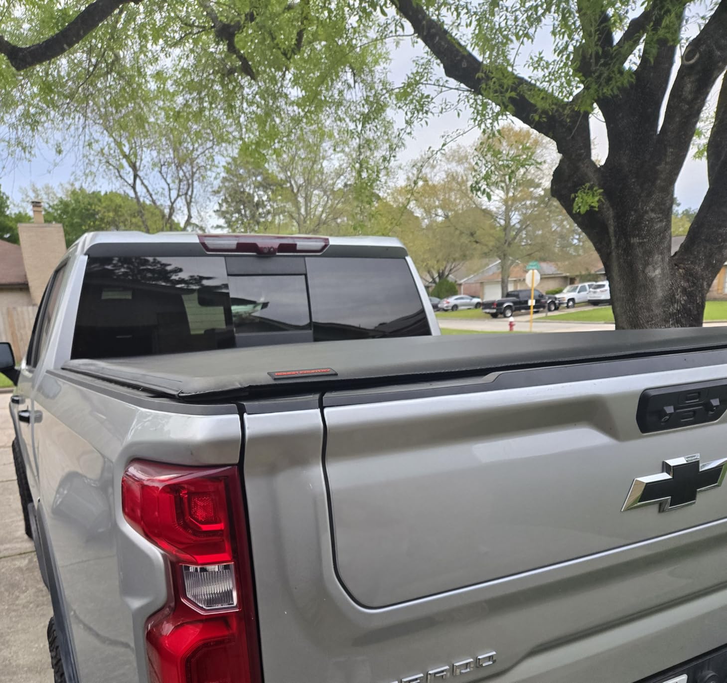 Rough Country Soft Roll Up Tonneau Cover for Chevy Silverado 1500 & GMC Sierra 1500 (2019-2026) - Marine-Grade Vinyl, No-Drill Install, Fits 5'10